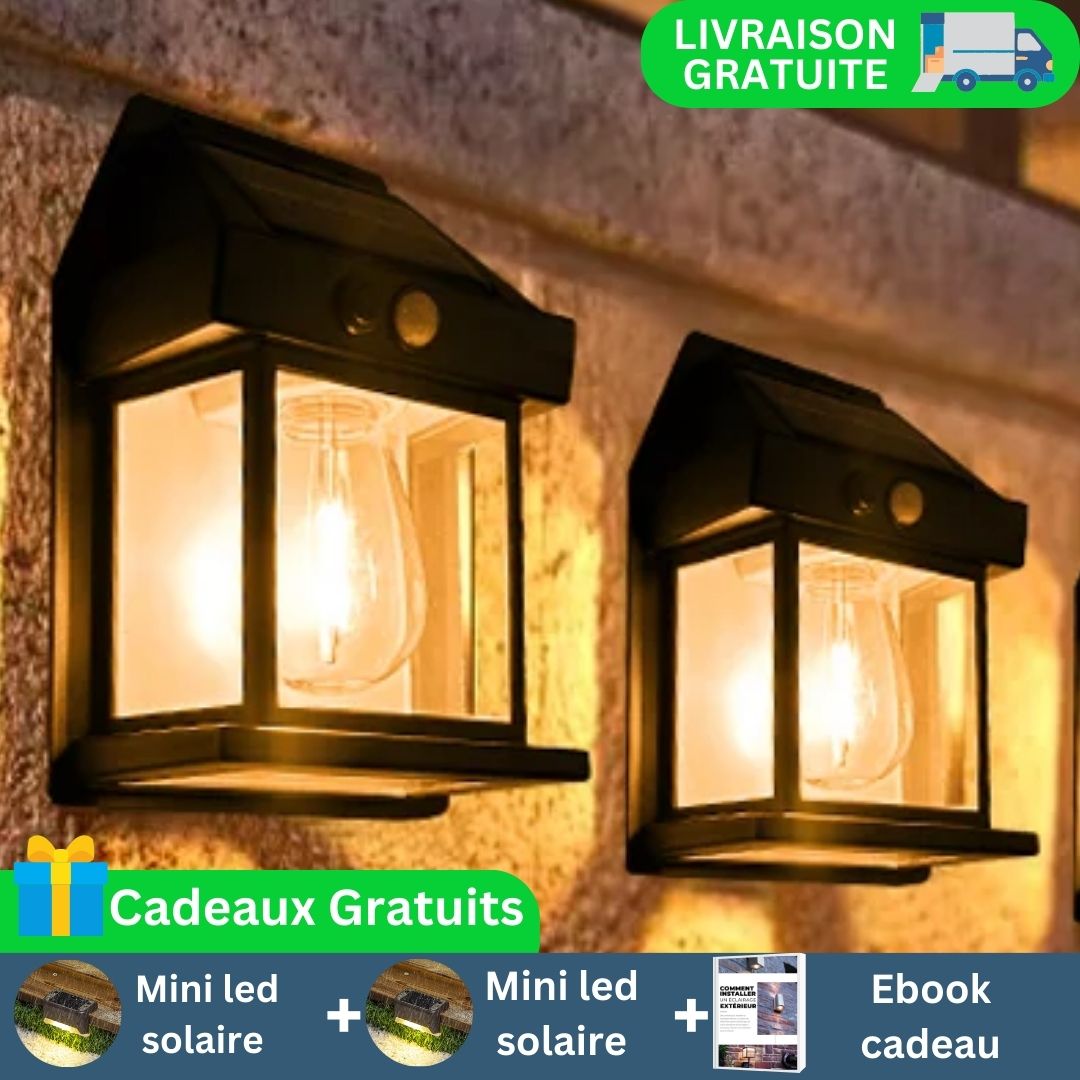 Lampe solaire murale I Lumisolaire™